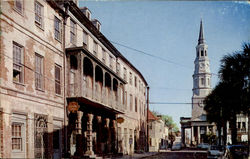 Along Church Street Charleston, SC Postcard Postcard