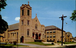 St. Mary's Catholic Church School And Convent Pompton Lakes, NJ Postcard Postcard