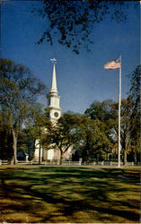 Congregational Church And Town Green Postcard