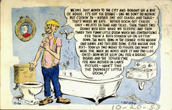 Bathroom Postcard