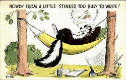 Howdy From A Little Stinker Comic, Funny Postcard Postcard