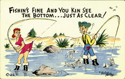 Fishin's Fine Postcard