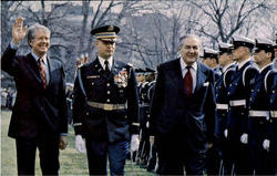 Reviewing The Troops Postcard