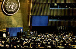 At The Black Marble Podium In The Great Chamber Postcard