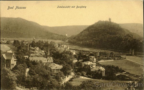 View over Town Bas Nassau Germany