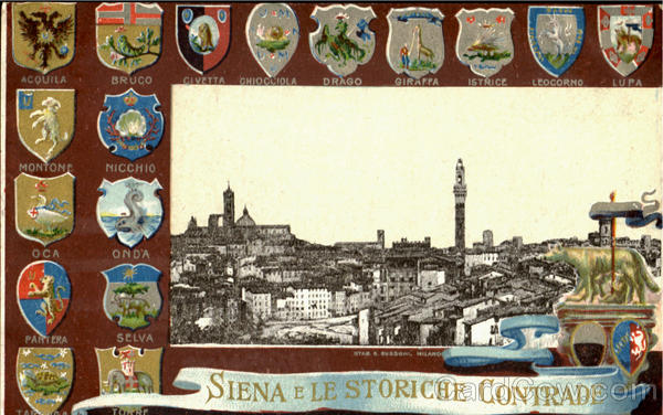 Siena E Le Storiche Contrade Italy