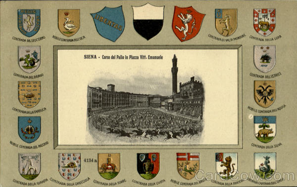 Siena corso Del Palio In Pizza Vitt Emanuele Italy