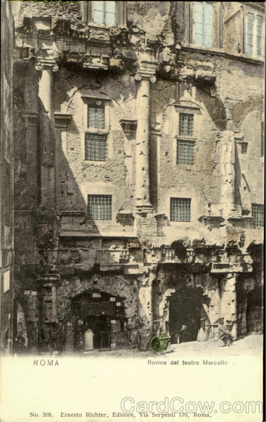 Rovine Del Teatro Marcello Roma Italy