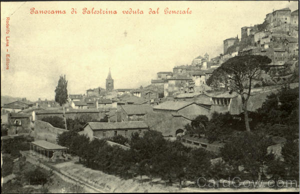 Panorama di Palestrina vednta dal Generale Italy