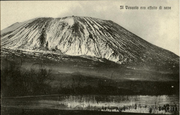 Il Vesudio Con Effelto Di Neve Italy
