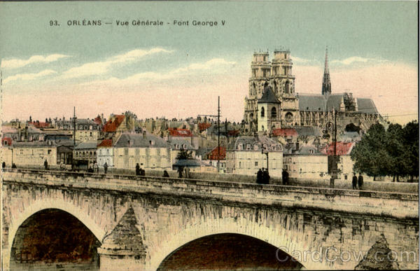 Vue Generale Pont George V Orleans France