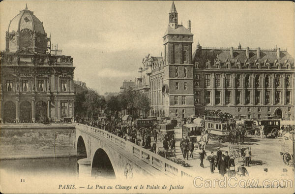 Le Pont Au Change it le Palais de Justice Paris France