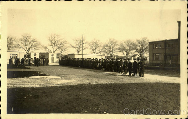 Uniformed men reporting for duty France