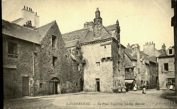 La Place Toul Coq Vieilles Maisons Landerneau France