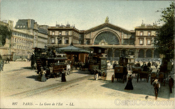 La Gare De L'Est Paris France