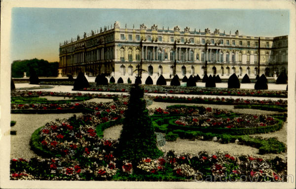 Front On To The Park The Flower Bed Versailles France