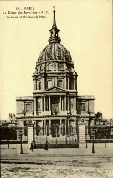 The Dome Of The Invalids Hotel Paris France