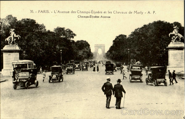 Champs Elysees Avenue Paris France