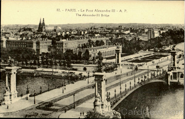 The Alexander III Bridge Paris France