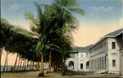 Colon Hospital Grounds Cristobal, Panama Postcard Postcard