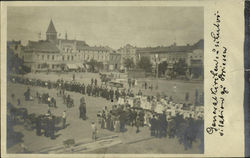 Old Time Gathering Postcard