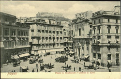 Piazza S. Ferdinando E Castello S. Elmo Postcard