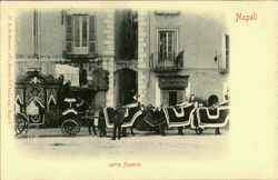 Carro Funebre Napoli, Italy Postcard Postcard