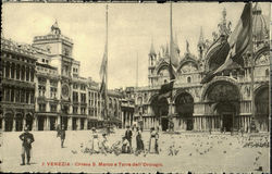 Chlesa S. Marco E Torre Dell Orologio Postcard