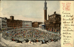 Tl Palio Nella Piazza Del Campo Postcard