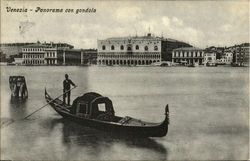 Panorama Con Gondola Postcard