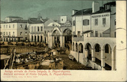 Ancient Entrance Of Ponta Delgada Postcard