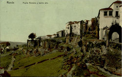 Puerta Romana Y Barrio Alto Postcard