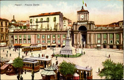 Piazza Dante Napoli, Italy Postcard Postcard