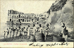 Posillipo Con Pescatori Postcard