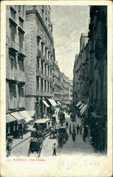 Napoli Via Chiaia Postcard