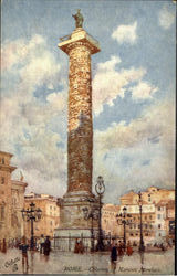 Column Of Marcus Aurelius Rome, Italy Postcard Postcard