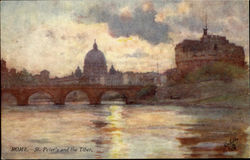 St. Peter's And The Tiber Postcard