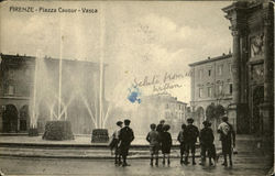 Piazza Cavour Vasca Postcard