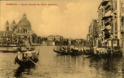Canal Grande Da Calle Valareno Postcard