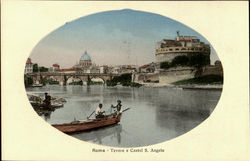 Tevere E Castel S. Angelo Postcard