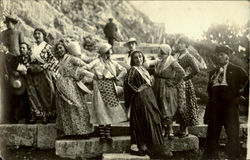 People posing for a picture Postcard