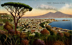 Panorama Col Pino Napoli, Italy Postcard Postcard