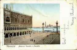 Palazzo Ducale E Piazetta Venezia, Italy Postcard Postcard
