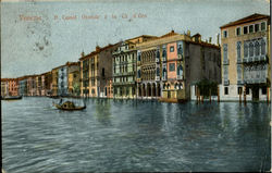 It Canal Grande E La Ca D Oro Postcard