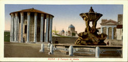 Il Tempio Di Vesta Roma, Italy Postcard Postcard