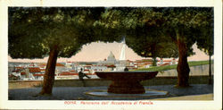 Panorama Dall Accademia Di Francia Postcard