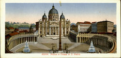 Piazza E Chiesa Di S. Pietro Postcard