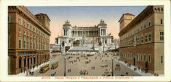 Piazza Venezia E Monumento A Vittorio Emanuele II Postcard