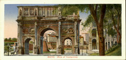 Arco Di Costantino Roma, Italy Postcard Postcard