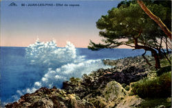 Juan Les Pins Effet De Vagues Postcard